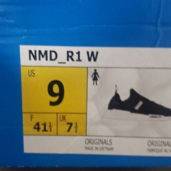 New Adidas NMD R1 Laceless Velcro Black Running Sneakers - Picture 9 of 9